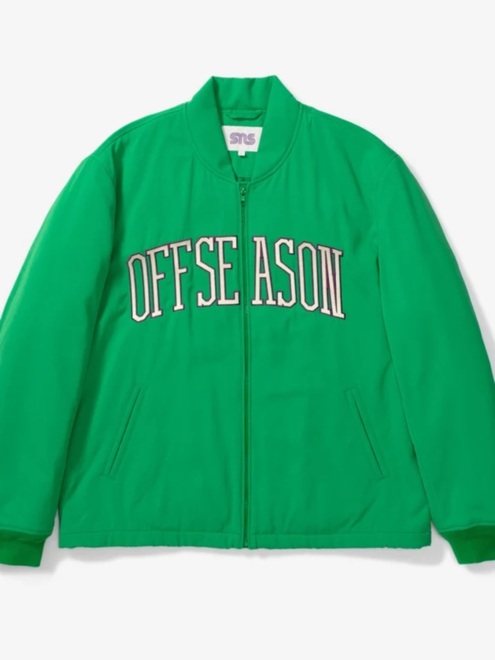 SNS "Offseason" nylon varsity jacket (unisex)